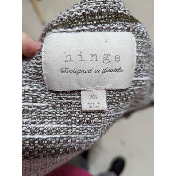 Hinge asymmetrical jacket size XS in taupe/brown and gray - Picture 3 of 5